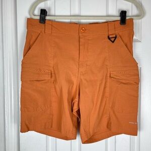 Women's Orange Outdoor Shorts